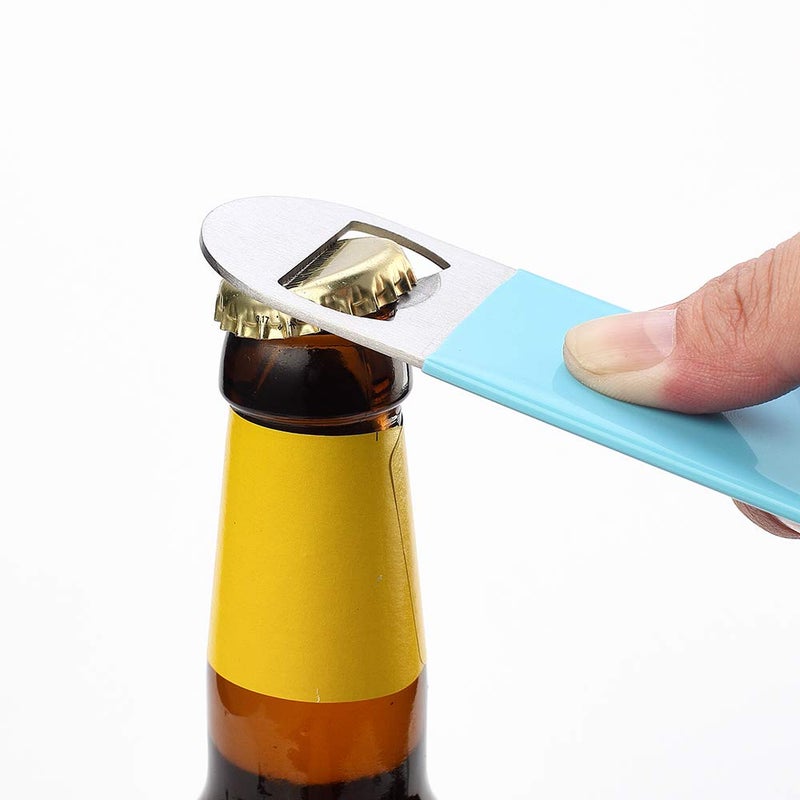 JXS 3 Pack 7" Heavy Duty Stainless Steel Flat Bottle Opener, Well-Made Long Neck Bottle Opener - Image 3